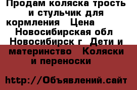 Продам коляска-трость и стульчик для кормления › Цена ­ 1 500 - Новосибирская обл., Новосибирск г. Дети и материнство » Коляски и переноски   